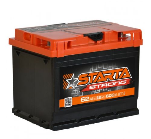 Аккумулятор STARTA Strong 62 Аh/600A 12V АЗ Euro (1)