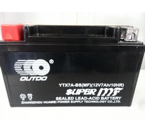Аккумулятор OUTDO 7 Ah YTX7A-BS MF (FA)/(8х)