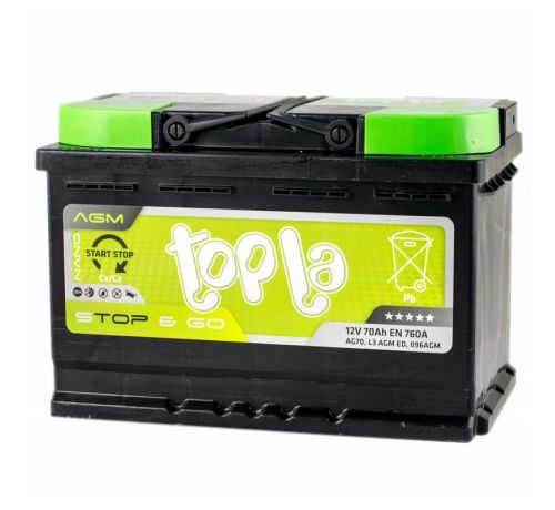 Аккумулятор Topla AGM 70Ah/760А 12V Euro (0)