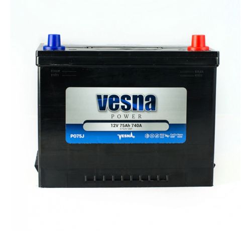 Аккумулятор Vesna 75 Ah/740А 12V Japan (0)