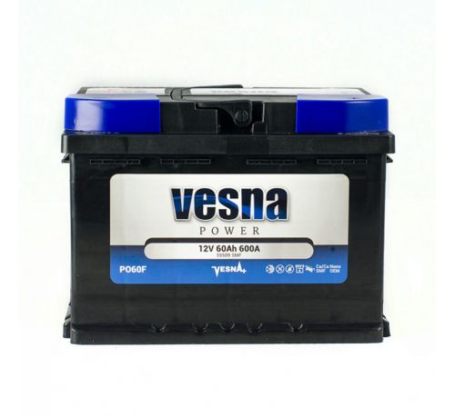 Аккумулятор Vesna Power 60 Ah/600А 12V Euro (0)