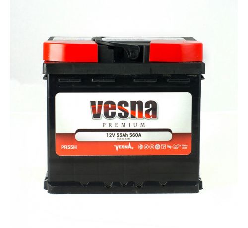Аккумулятор Vesna Premium 55 Ah/560А 12V Euro(0)