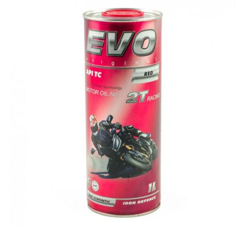 Масло для 2-х тактных двигателей EVO MOTO 2T RACING (RED) 1L