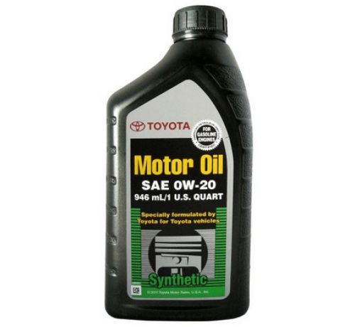 Масло моторное TOYOTA "Synthetic Motor Oil 0W-20",  0,946л 002790WQTE
