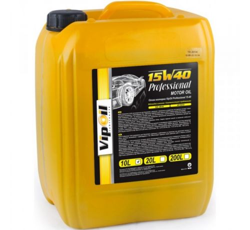 Моторное масло VIPOIL  Professional 15W40 SG/CD, 10L