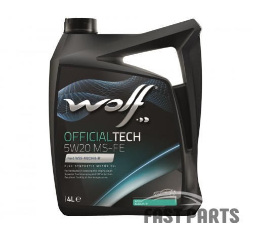 Моторное масло WOLF OFFICIALTECH 5W20 MS-FE 4L