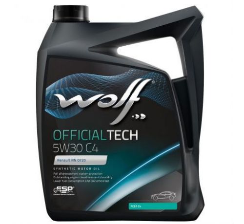 Моторное масло WOLF OFFICIALTECH 5W30 C4 5L