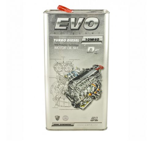Моторное масло EVO D5 10W40 TURBO DIESEL 5L