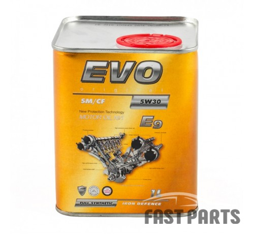 Моторное масло EVO E9 5W-30 SM/CF 1L