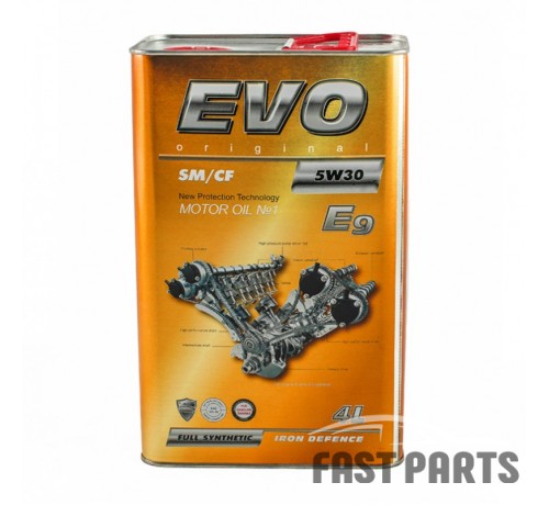 Моторное масло EVO E9 5W30 SM/CF 4L