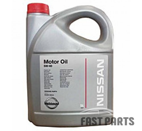 Моторное масло NISSAN Motor Oil 5W-40 5L (KE900-90042)