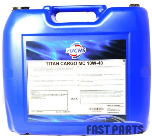 Моторное масло FUCHS TITAN CARGO MC 10W40 20L