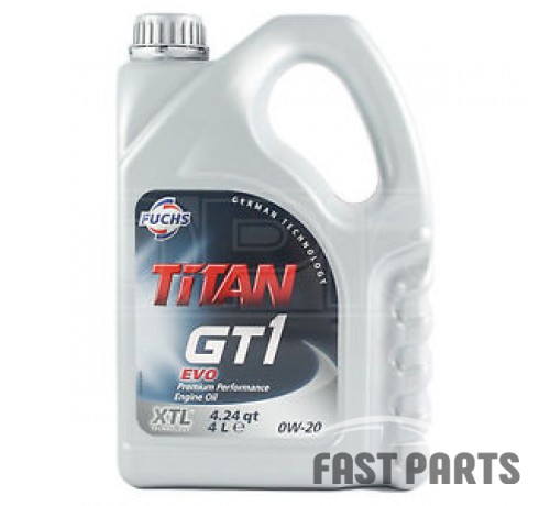 Моторное масло FUCHS TITAN GT1 EVO 0W20 4L