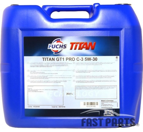 Моторное масло FUCHS TITAN GT1 PRO C2 5W30 20L