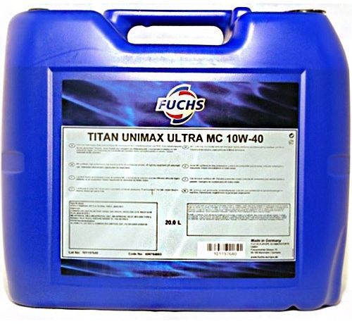 Моторное масло FUCHS TITAN Unimax Plus MC 10W40 20L