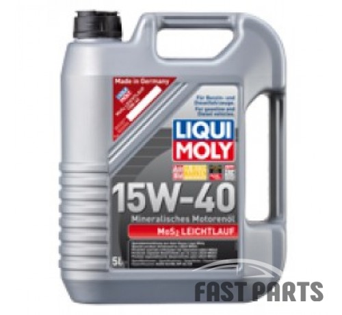 Моторное масло LIQUI MOLY С Молибденом MoS2 Leichtlauf SAE 15W-40 5L