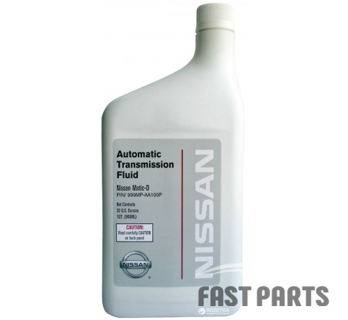 Трансмиссионное масло синтетическое NISSAN "ATF Matic Fluid D", 0.946л 999MPAA100P